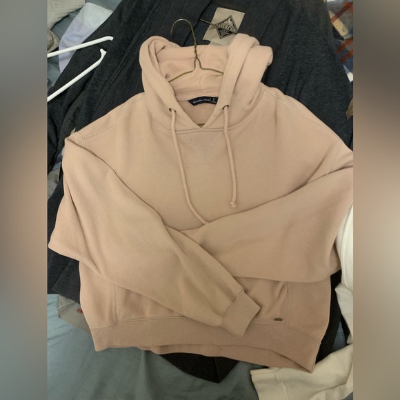 Abercombie nude pink hoodie - Picture 2 of 3
